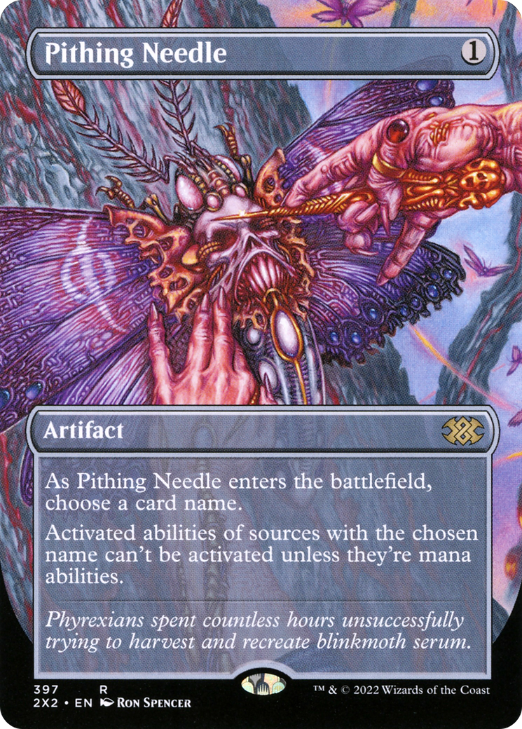 [ BL ] Pithing Needle (Borderless) #397 - RARE 2X2 - Double Masters 2022