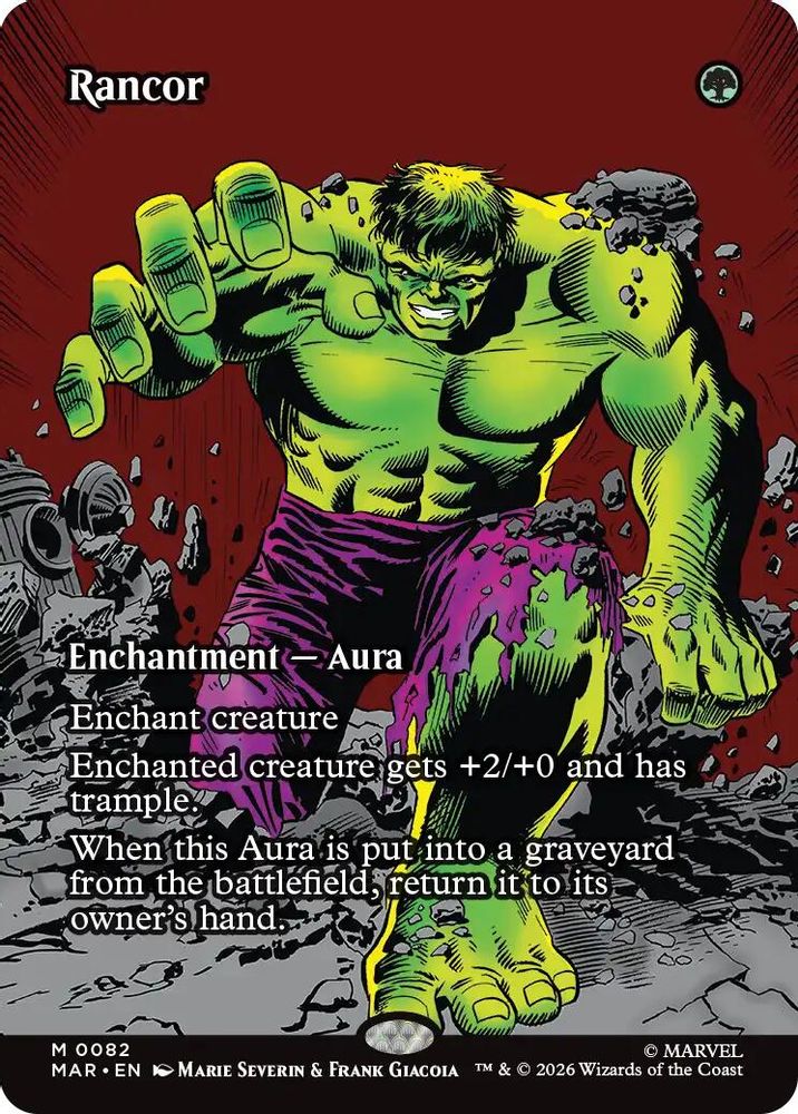 Rancor (Borderless) #082 - MYTHIC MAR -  Marvel Universe Eternal-Legal