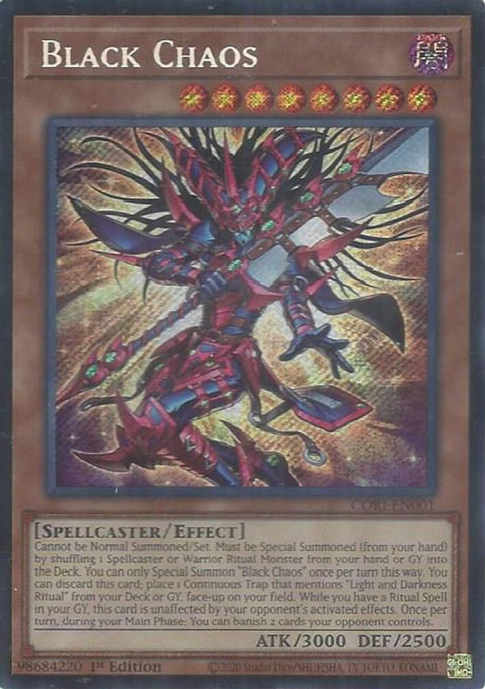 Black Chaos - (CORI-EN001) - Secret Rare 1st Edition