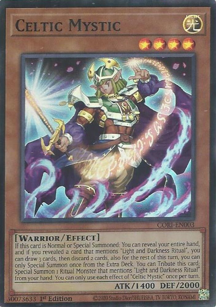 Celtic Mystic - (CORI-EN003) - Super Rare 1st Edition