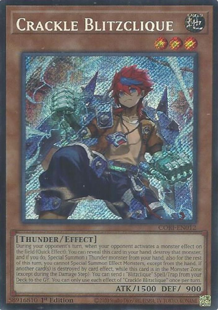 Crackle Blitzclique - (CORI-EN012) - Secret Rare 1st Edition