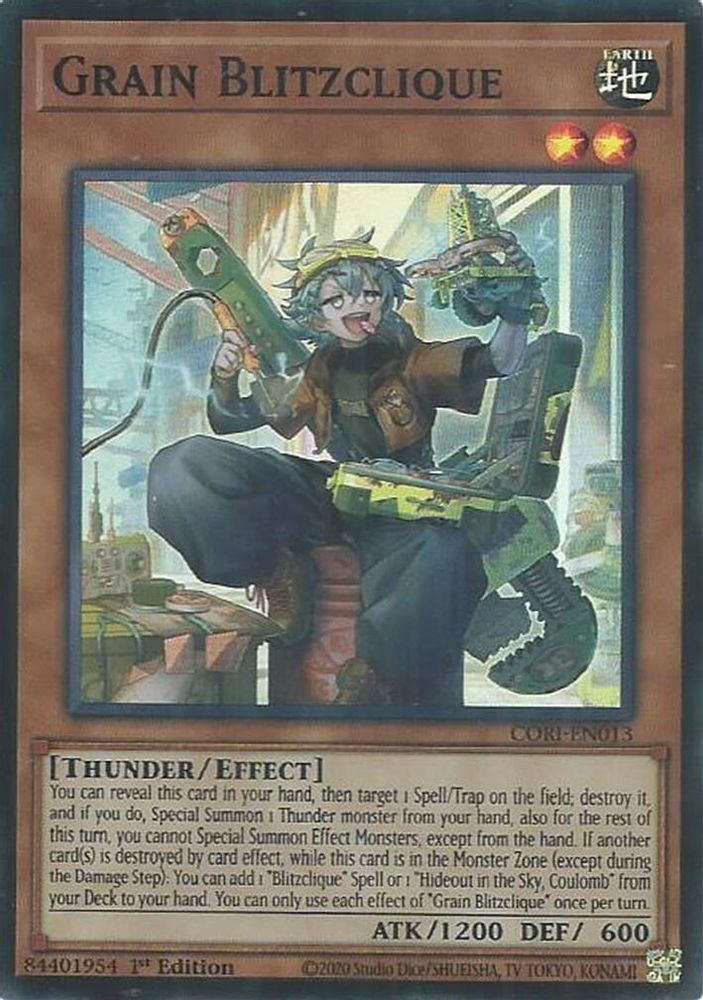 Grain Blitzclique - (CORI-EN013) - Super Rare 1st Edition