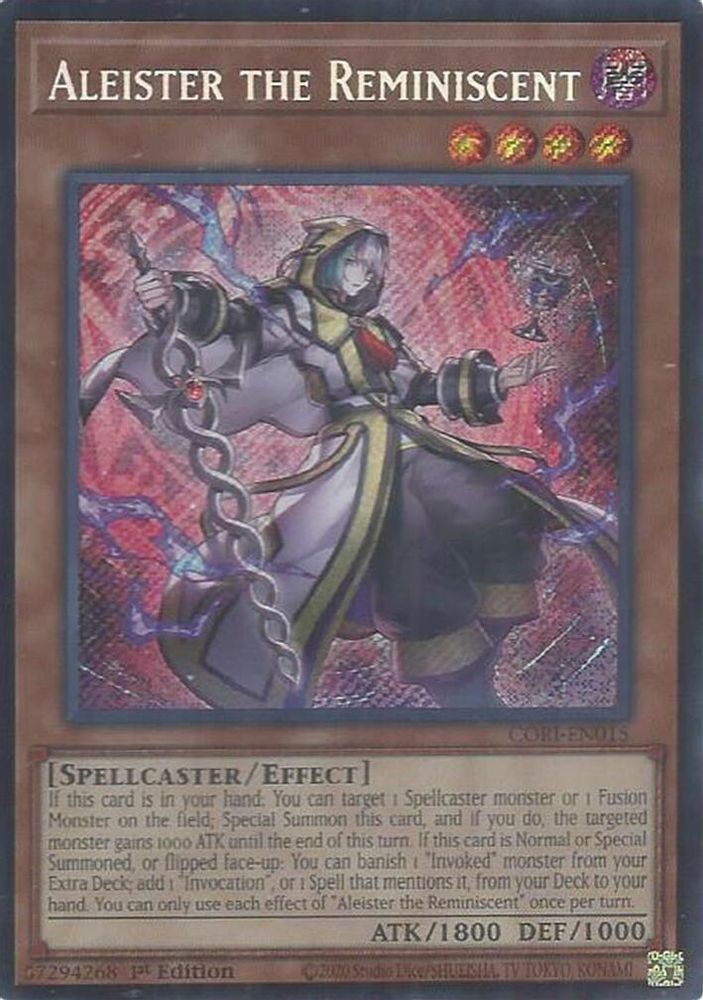 Aleister the Reminiscent - (CORI-EN015) - Secret Rare 1st Edition