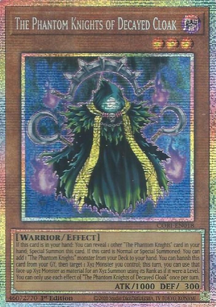 [STARLIGHT RARE] The Phantom Knights of Decayed Cloak - (CORI-EN018) - Starlight Rare 1st Edition