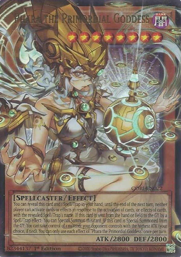 [EXTENDED ART] Phara the Primordial Goddess - (CORI-EN022) - Ultra Rare 1st Edition