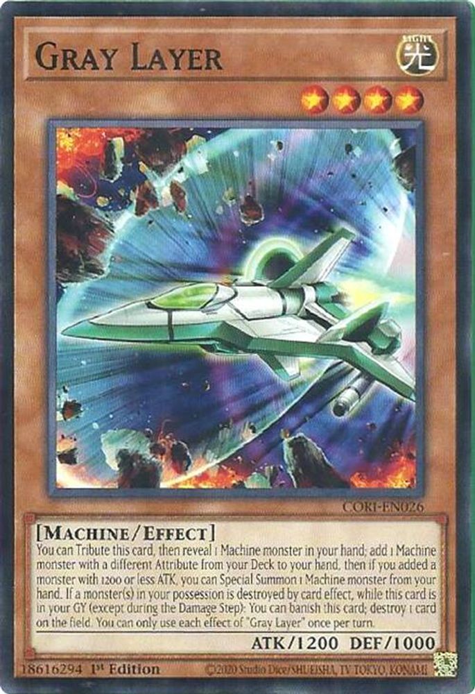 PLAYSET (3) 3x Gray Layer - (CORI-EN026) - Common / Short Print 1st Edition