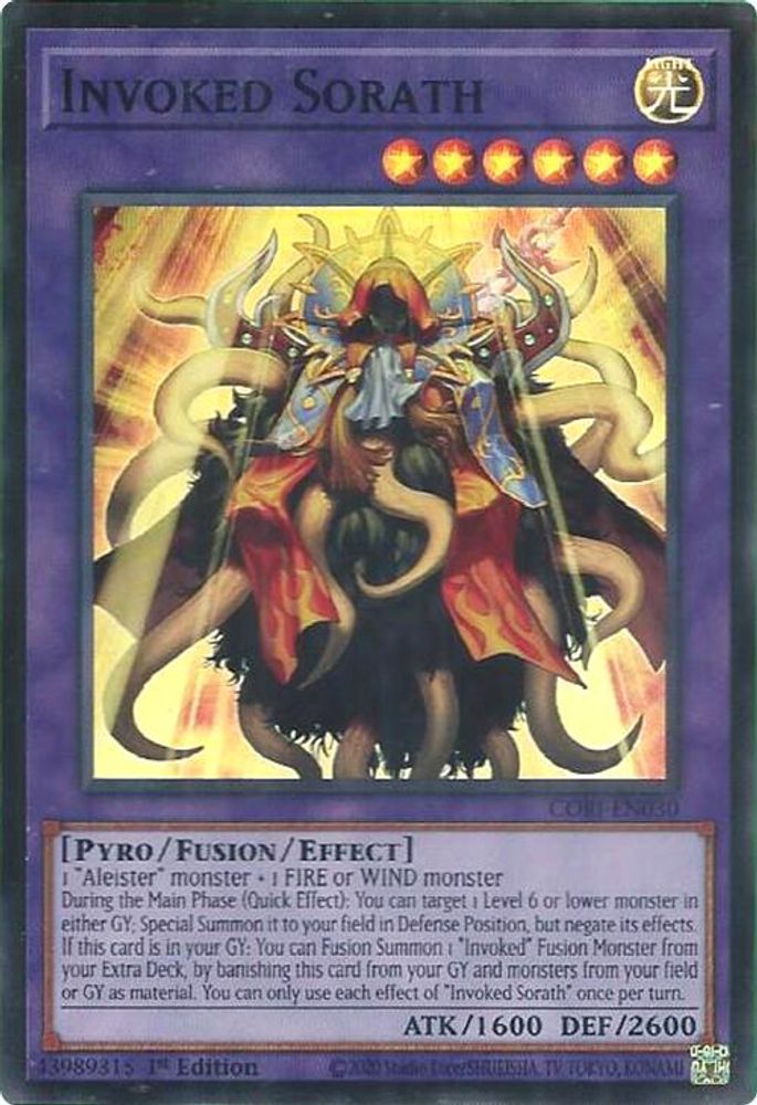 Invoked Sorath - (CORI-EN030) - Super Rare 1st Edition
