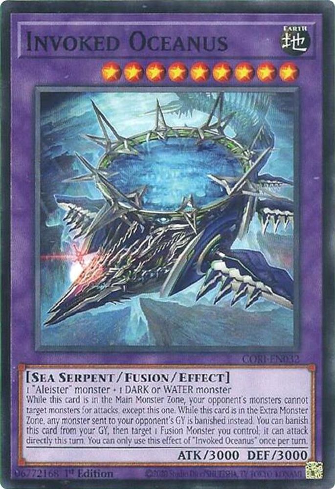 PLAYSET (3) 3x Invoked Oceanus - (CORI-EN032) - Common / Short Print 1st Edition