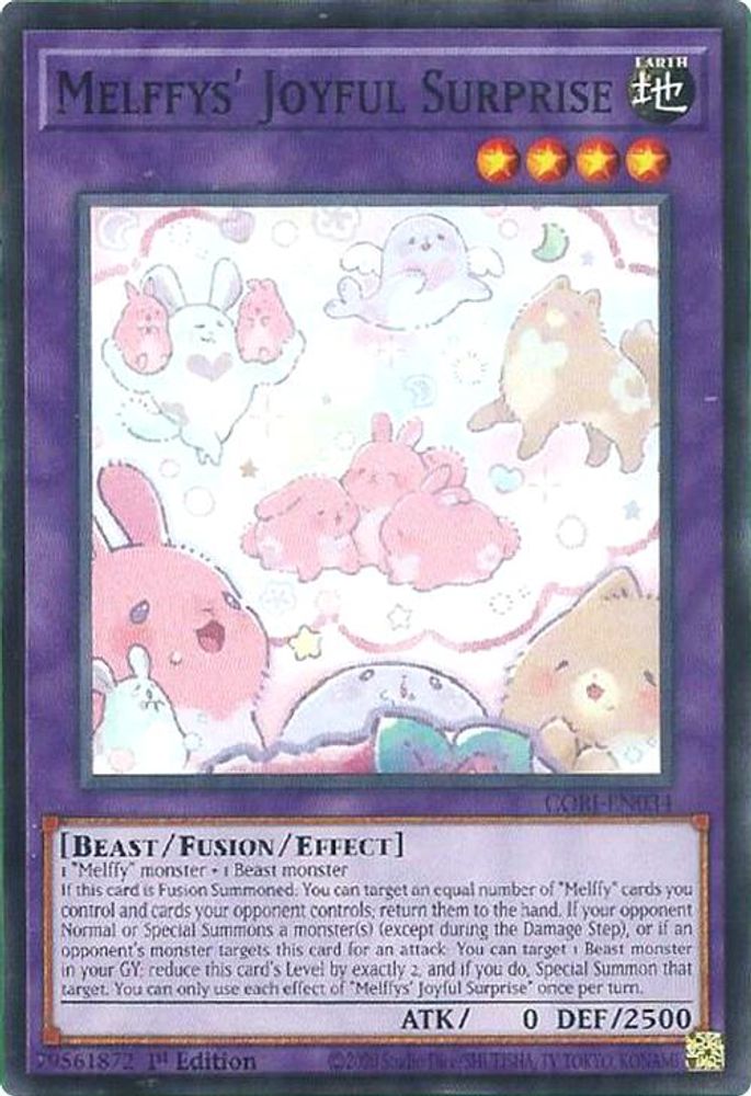PLAYSET (3) 3x Melffys' Joyful Surprise - (CORI-EN034) - Common / Short Print 1st Edition