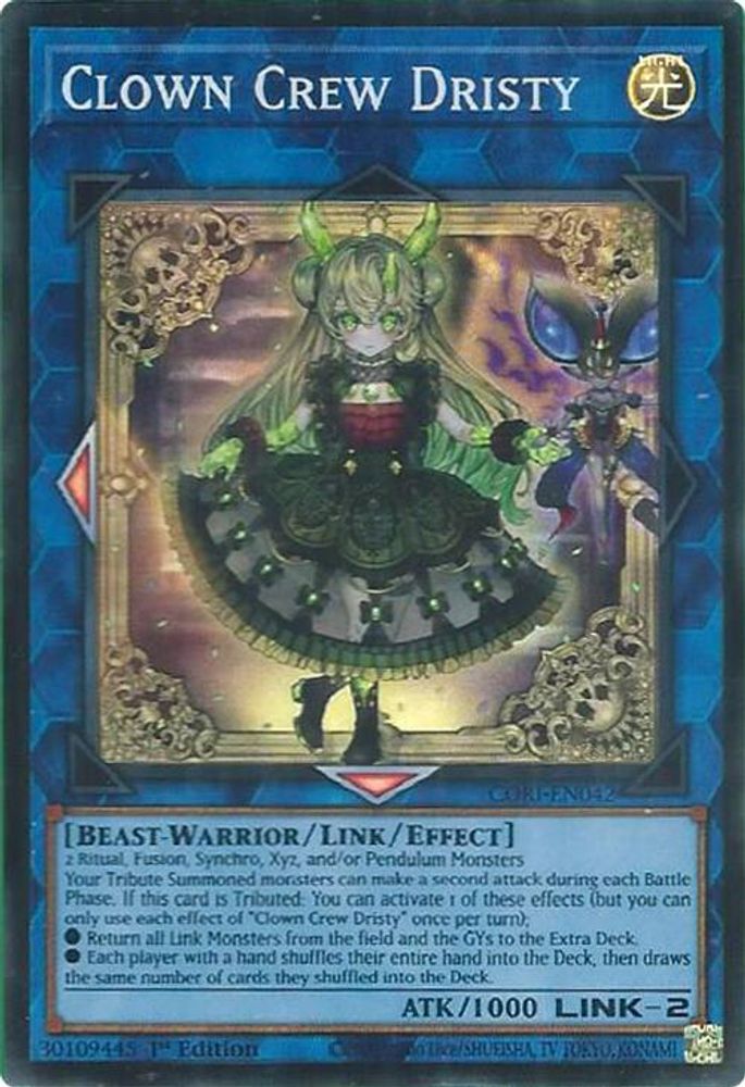 Clown Crew Dristy - (CORI-EN042) - Super Rare 1st Edition