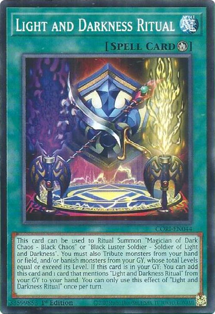 PLAYSET (3) 3x Light and Darkness Ritual - (CORI-EN044) - Common / Short Print 1st Edition
