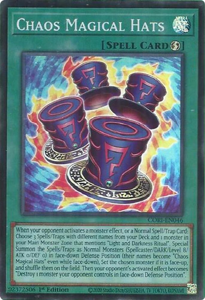 Chaos Magical Hats - (CORI-EN046) - Super Rare 1st Edition