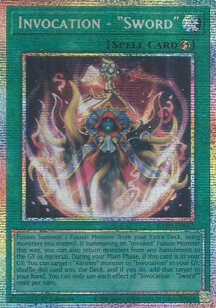 [STARLIGHT RARE] Invocation - "Sword" - (CORI-EN053) - Starlight Rare 1st Edition