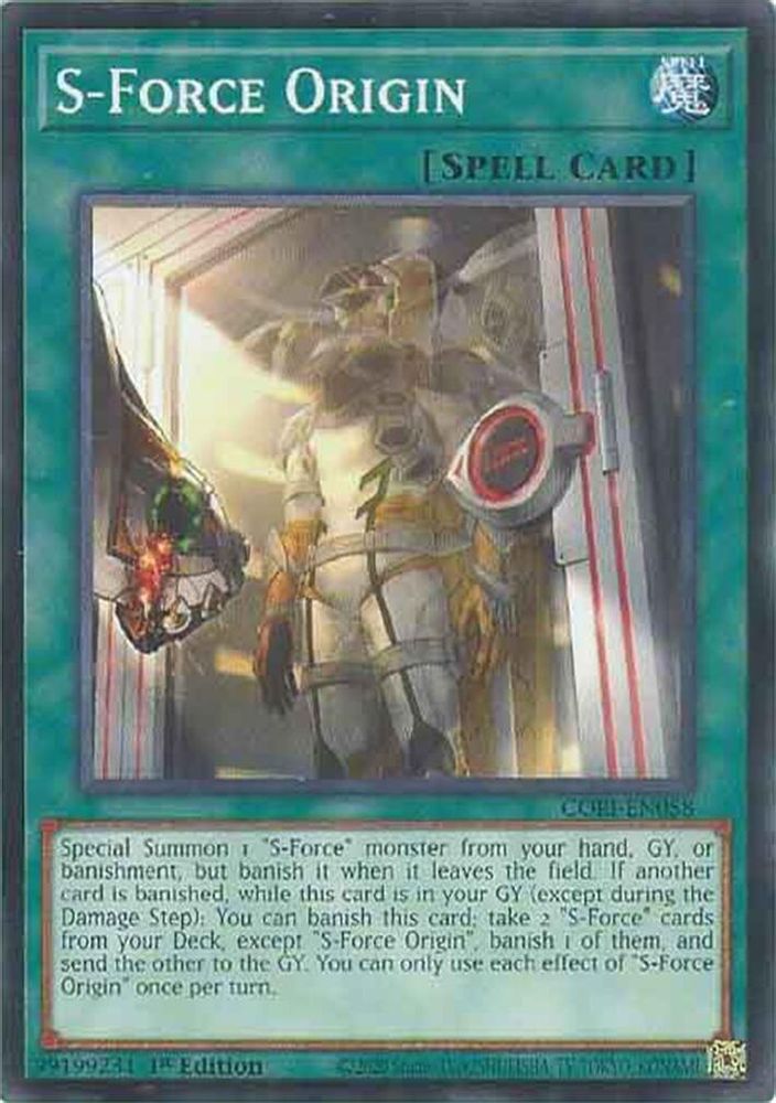 PLAYSET (3) 3x S-Force Origin - (CORI-EN058) - Common / Short Print 1st Edition