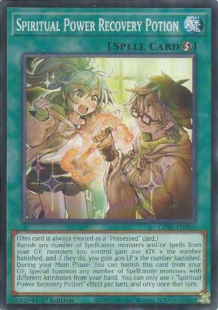 PLAYSET (3) 3x Spiritual Power Recovery Potion - (CORI-EN060) - Common / Short Print 1st Edition