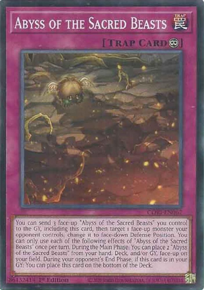 PLAYSET (3) 3x Abyss of the Sacred Beasts - (CORI-EN067) - Common / Short Print 1st Edition