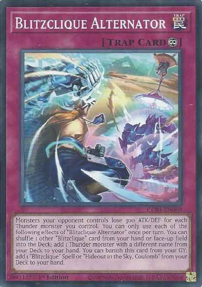 PLAYSET (3) 3x Blitzclique Alternator - (CORI-EN069) - Common / Short Print 1st Edition