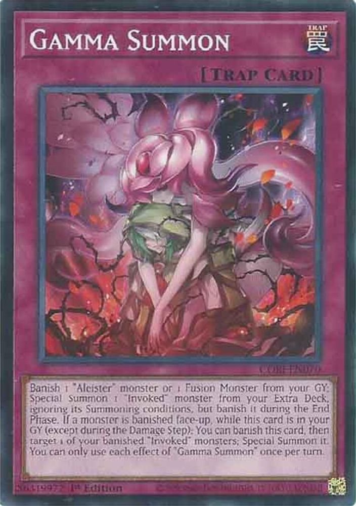 PLAYSET (3) 3x Gamma Summon - (CORI-EN070) - Common / Short Print 1st Edition