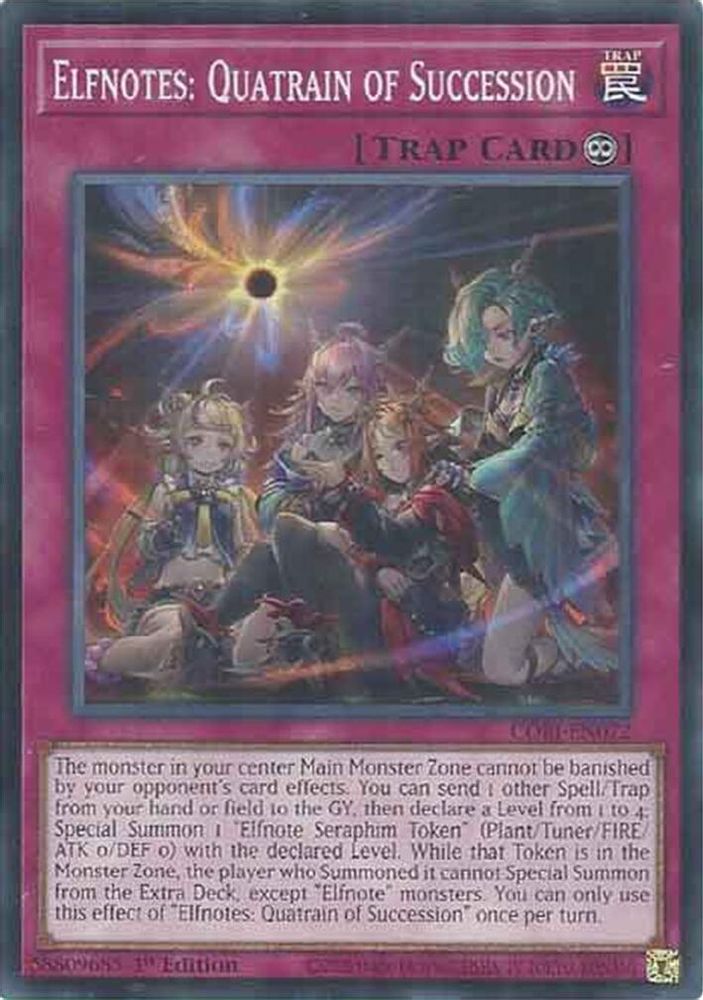 PLAYSET (3) 3x Elfnotes: Quatrain of Succession - (CORI-EN072) - Common / Short Print 1st Edition