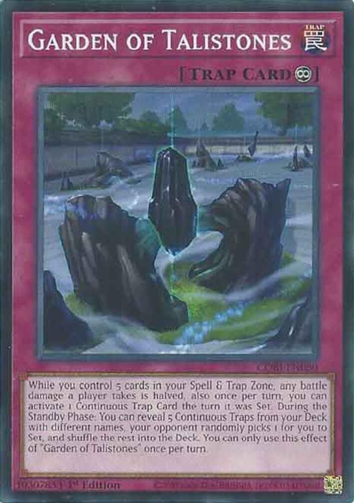 PLAYSET (3) 3x Garden of Talistones - (CORI-EN080) - Common / Short Print 1st Edition