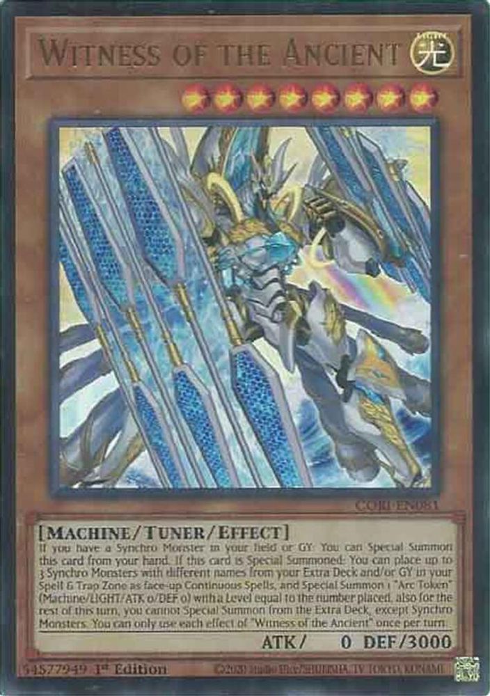 Witness of the Ancient - (CORI-EN081) - Ultra Rare 1st Edition