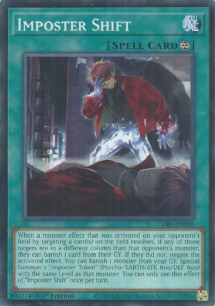 PLAYSET (3) 3x Imposter Shift - (CORI-EN088) - Common / Short Print 1st Edition