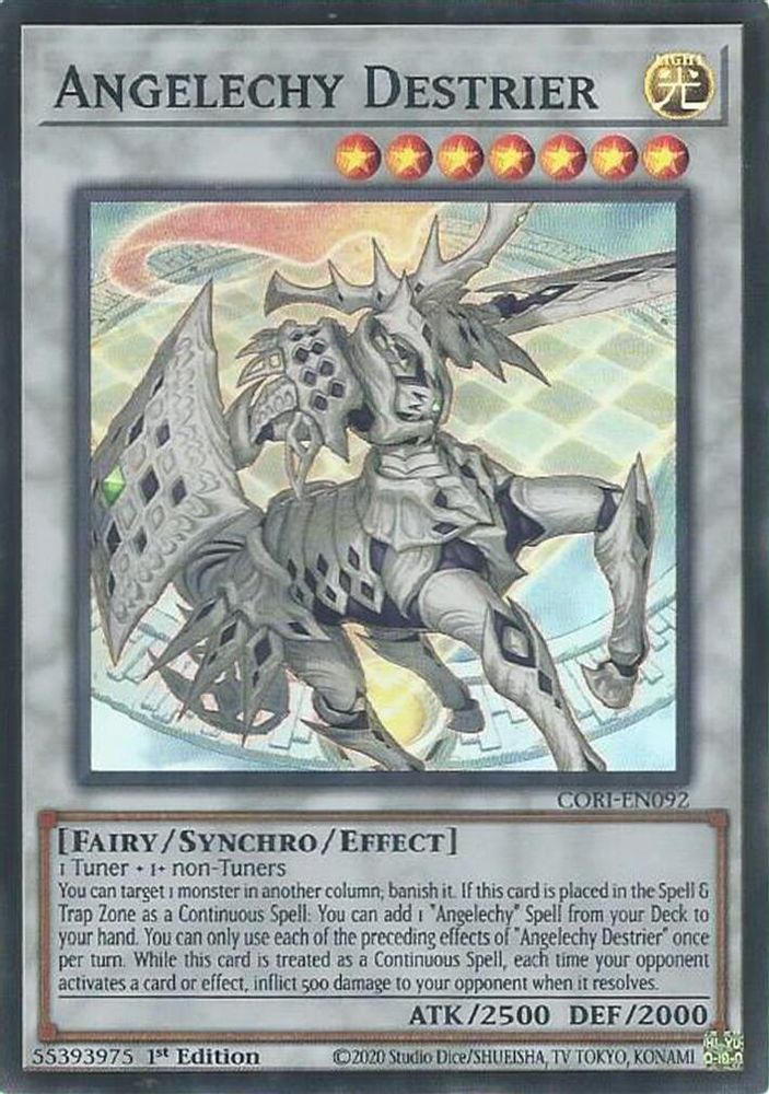 Angelechy Destrier - (CORI-EN092) - Super Rare 1st Edition