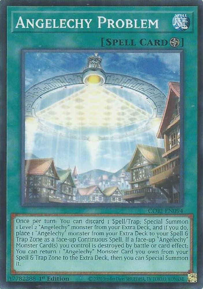 PLAYSET (3) 3x Angelechy Problem - (CORI-EN094) - Common / Short Print 1st Edition