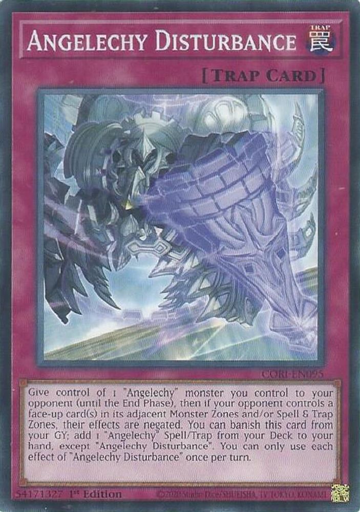PLAYSET (3) 3x Angelechy Disturbance - (CORI-EN095) - Common / Short Print 1st Edition
