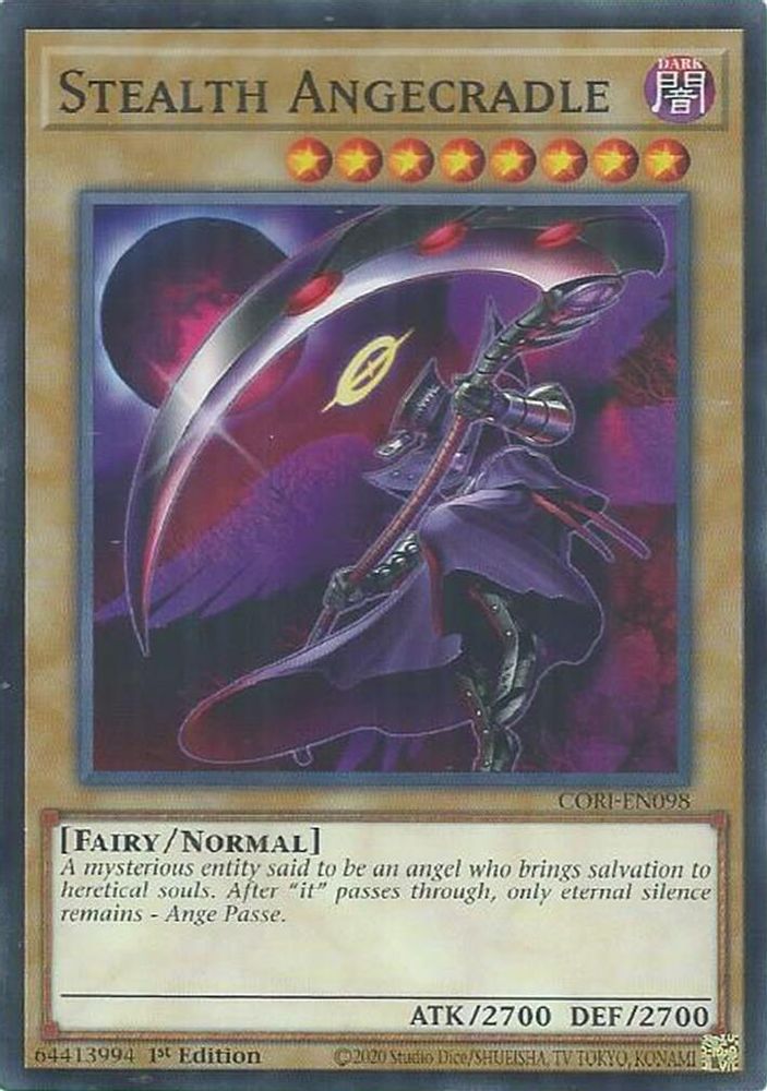 PLAYSET (3) 3x Stealth Angecradle - (CORI-EN098) - Common / Short Print 1st Edition