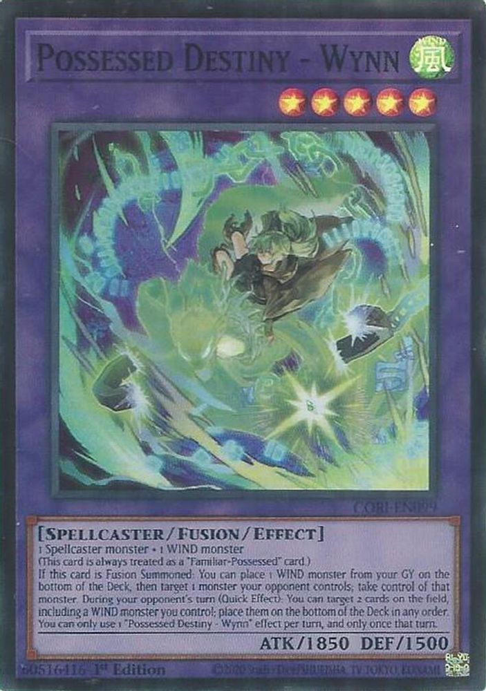 Possessed Destiny - Wynn - (CORI-EN099) - Super Rare 1st Edition