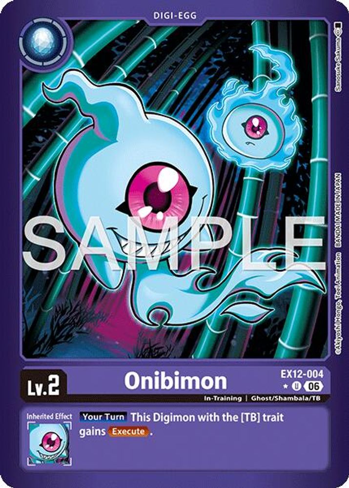 Onibimon (Limited Foil) (EX12-004) U★ - Digimon Digital World Shambala