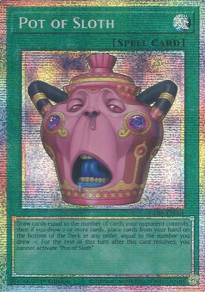 [STARLIGHT RARE] Pot of Sloth - (CORI-EN061) - Starlight Rare 1st Edition