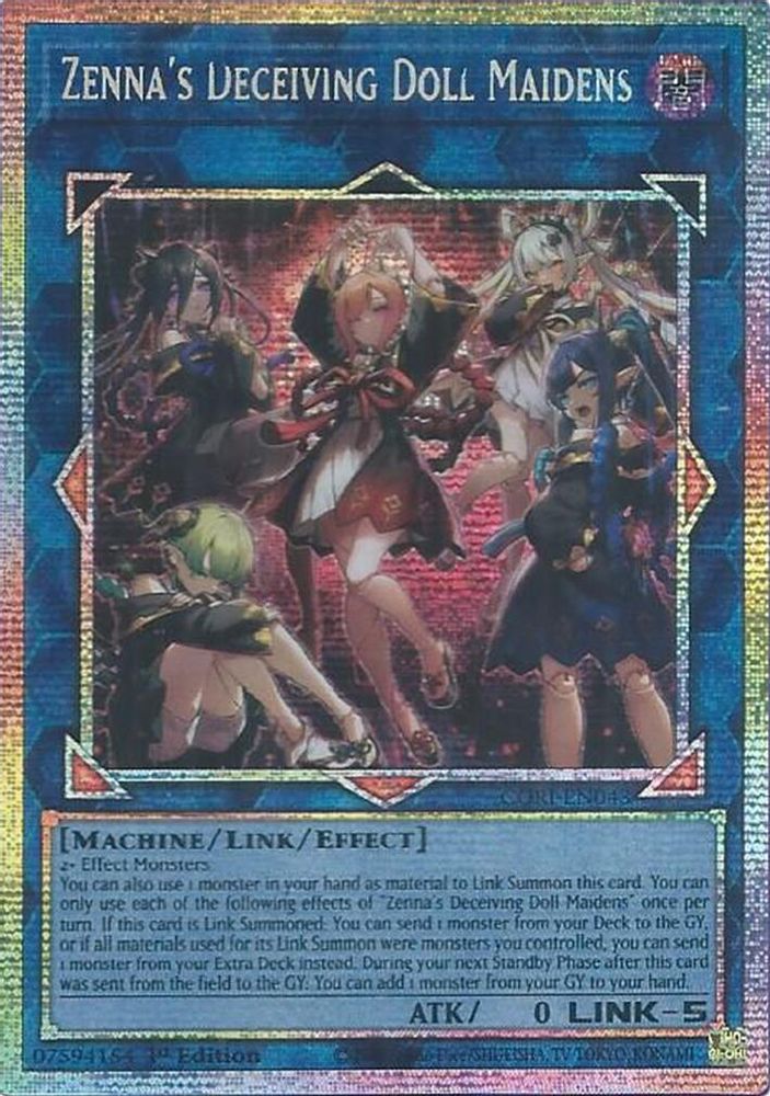 [STARLIGHT RARE] Zenna's Deceiving Doll Maidens - (CORI-EN043) - Starlight Rare 1st Edition