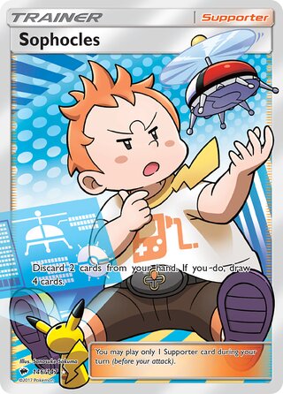 FULL ART Sophocles - 146/147 - Ultra Rare - Burning Shadows