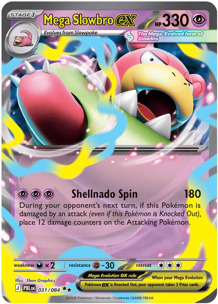 Mega Slowbro ex - [  031 ] -  Double Rare - Pokemon ME05 Pitch Black