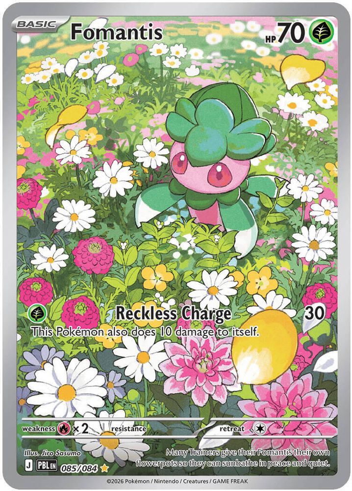 Fomantis - [  085/084 ] -  Illustration Rare - Pokemon ME05 Pitch Black