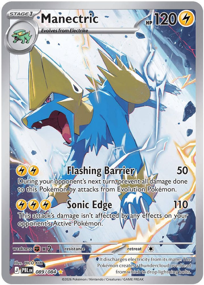 Manectric - [  089/084 ] -  Illustration Rare - Pokemon ME05 Pitch Black