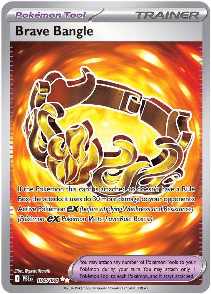 Brave Bangle - [  104 ] -  Ultra Rare - Pokemon ME05 Pitch Black
