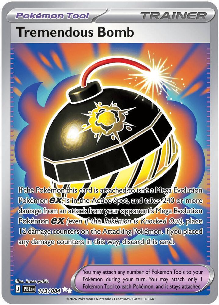 Tremendous Bomb - [  113/084 ] -  Ultra Rare - Pokemon ME05 Pitch Black