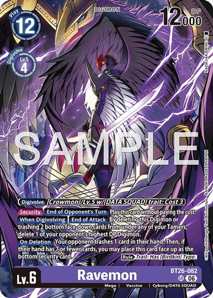Ravemon (BT26-082) Super Rare - Digimon Timeless Bonds