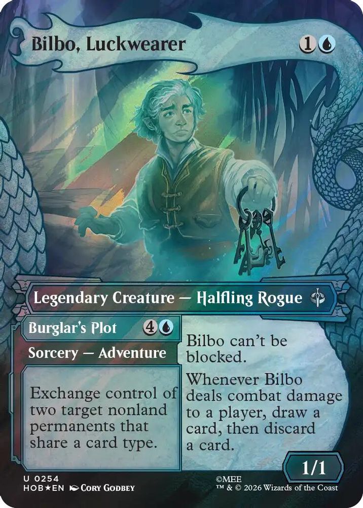 [FOIL] Bilbo, Luckwearer (Showcase) (Surge Foil) #254 - UNCOMMON HOB - The Hobbit