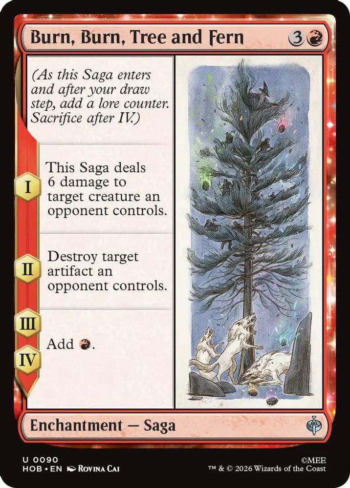 Burn, Burn, Tree and Fern #090 - UNCOMMON HOB - The Hobbit