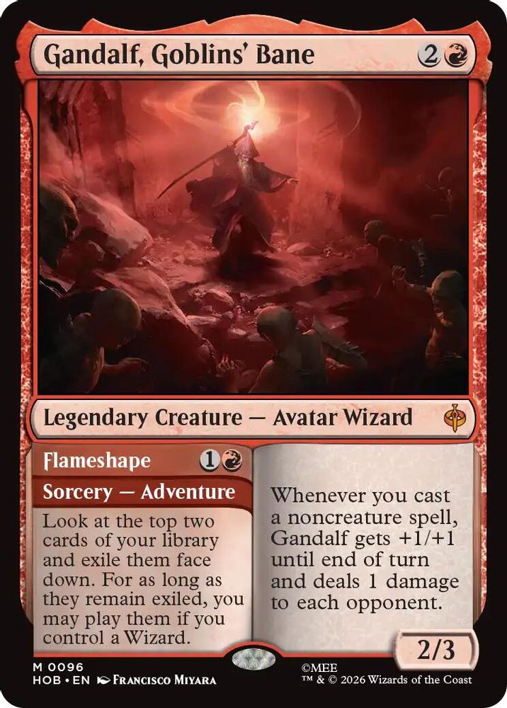 [FOIL] Gandalf, Goblins' Bane #096 - MYTHIC HOB - The Hobbit