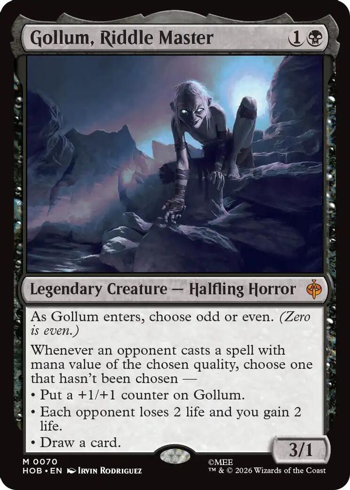 Gollum, Riddle Master #070 - MYTHIC HOB - The Hobbit