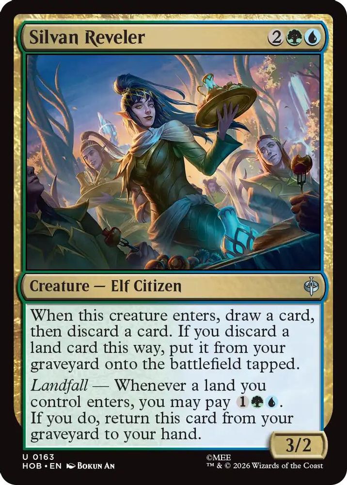 [FOIL] Silvan Reveler #163 - UNCOMMON HOB - The Hobbit