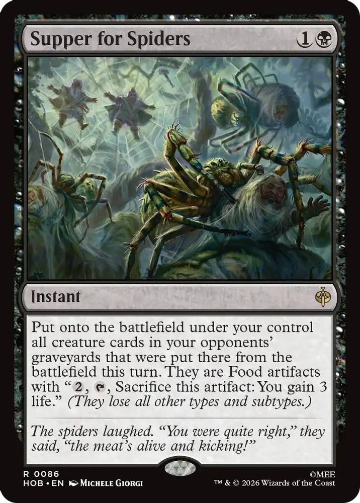 [FOIL] Supper for Spiders #086 - RARE HOB - The Hobbit