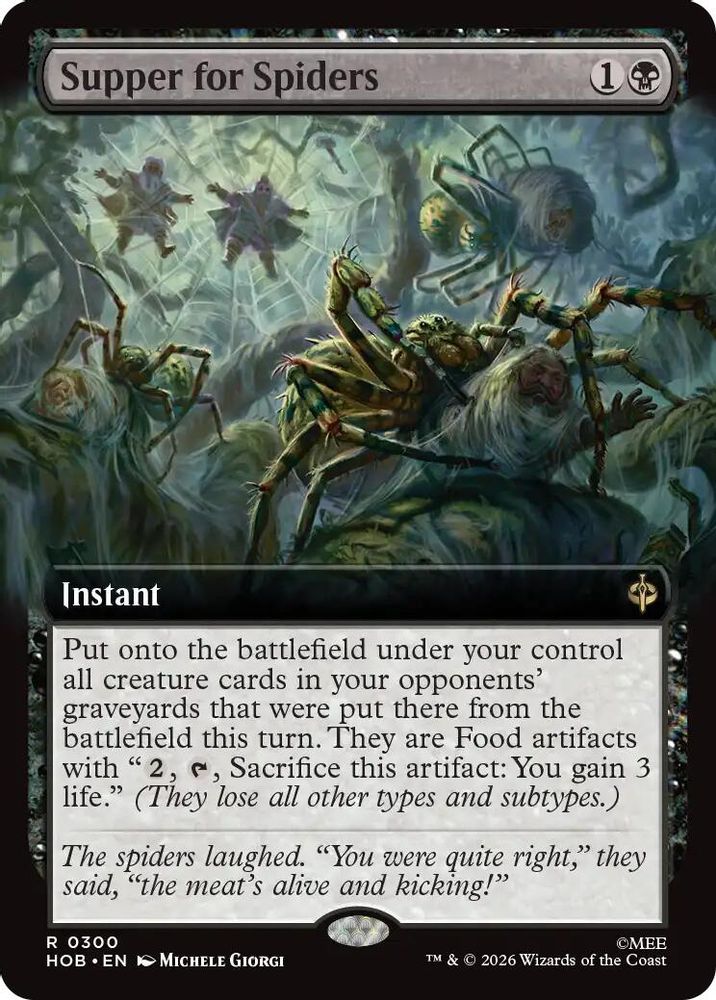 [FOIL] Supper for Spiders (Extended Art) #300 - RARE HOB - The Hobbit
