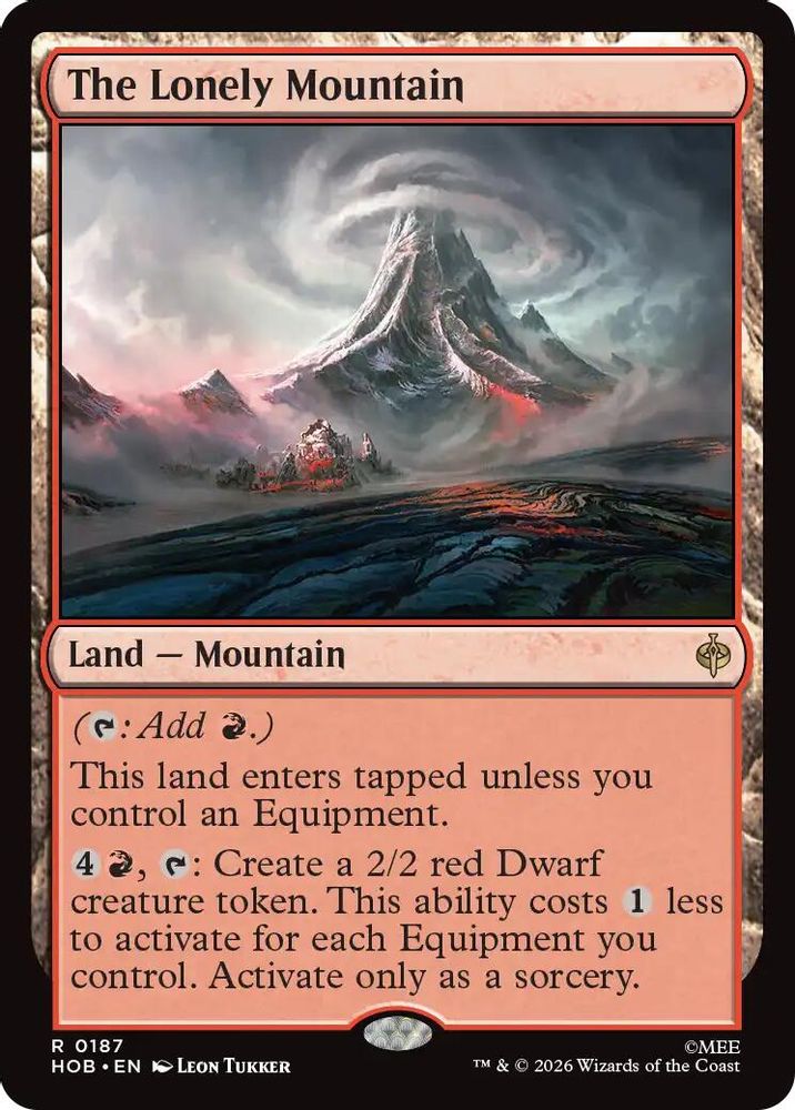 [FOIL] The Lonely Mountain #187 - RARE HOB - The Hobbit