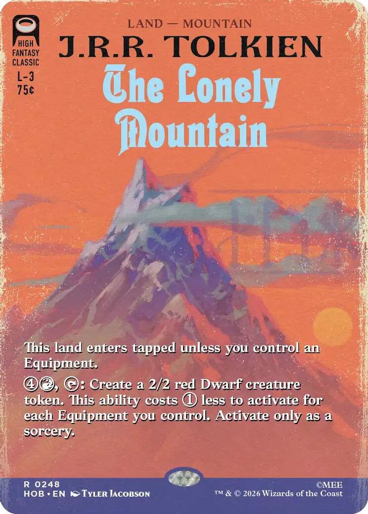 [FOIL] The Lonely Mountain (Borderless) #248 - RARE HOB - The Hobbit